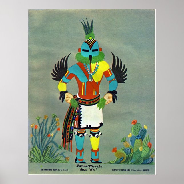 Poster "Hummingbird" kachina (Frente)