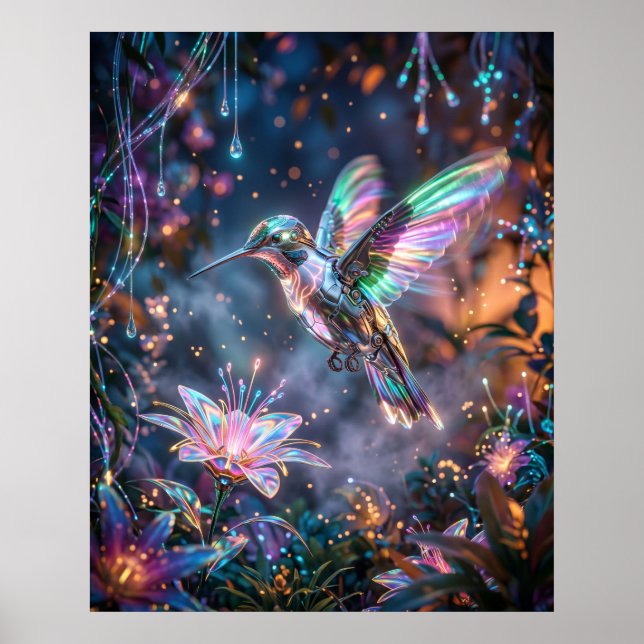 Poster Hummingbird Voltage Garden (Frente)