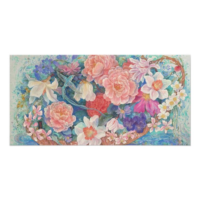 Póster Hummingbird's Floating Garden (Frente)