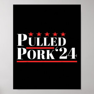 Poster Humo Político Do Churrasco De Sobrecarga De Carne 