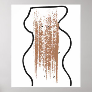 Poster Humor com papel higiênico de banheiro