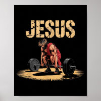 Humor Cristão Jesus Levantamento de Peso Ginásio E