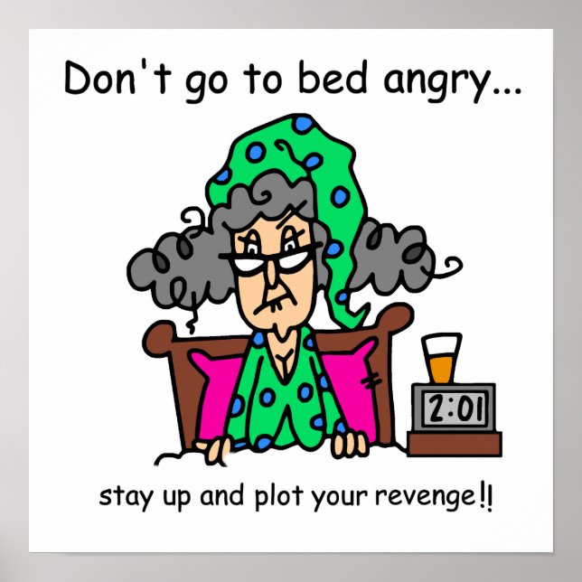 Póster Humor das horas de dormir (Frente)