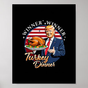 Poster Humor de Ação de Graças do Trump Engraçado Trump V