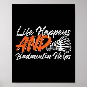 Poster Humor de Badminton Engraçado Esmagar Peteca Esport