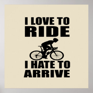 Poster Humor de Bicicleta de Montanha - Citação de Ciclis