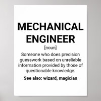 Humor de definição de engenheiro mecânico