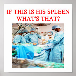 Póster humor de doutor engraçado