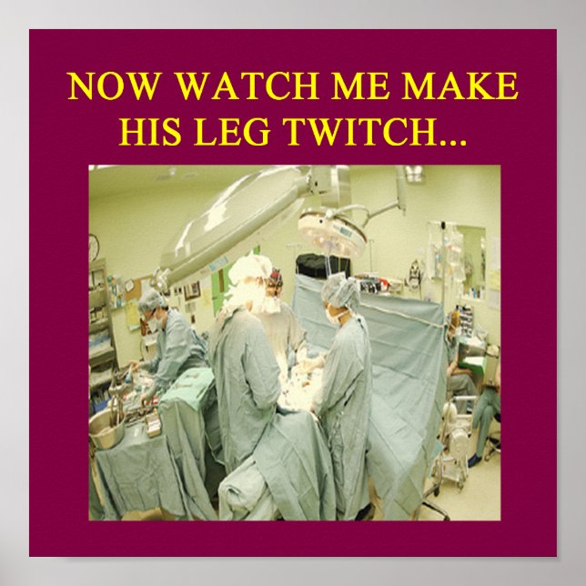 Poster humor de doutor engraçado (Frente)