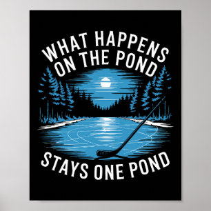 Poster Humor de Hockey no Lago Shinny