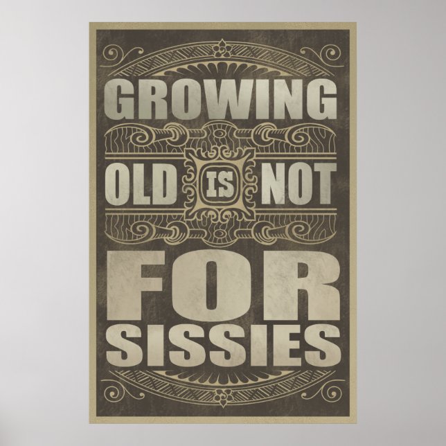 Poster Humor de Idade Antiga (Frente)