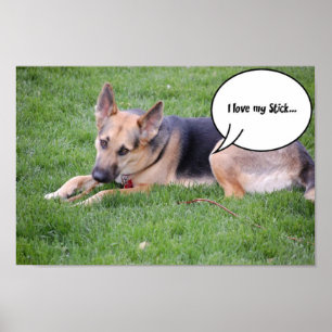 Póster Humor do german shepherd