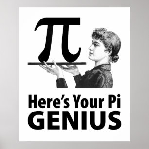 Poster Humor do número do Pi