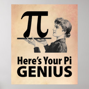 Póster Humor do número do Pi