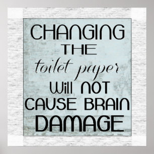Poster humor do papel higiénico