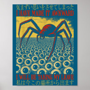 Poster Humor Eu Tornei Isso Desajeitado Vintage Sder Japo