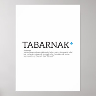 Póster Humor Francês Juron Joual Tabanak Québec