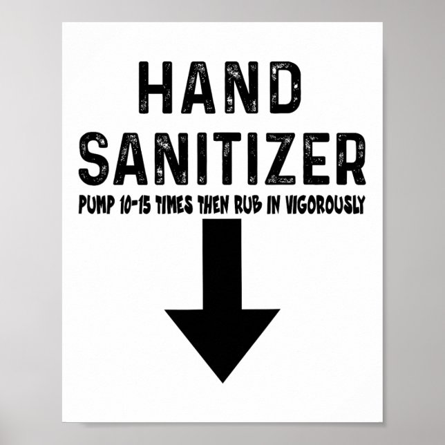 Poster Humor Hand Sanitizer (Frente)