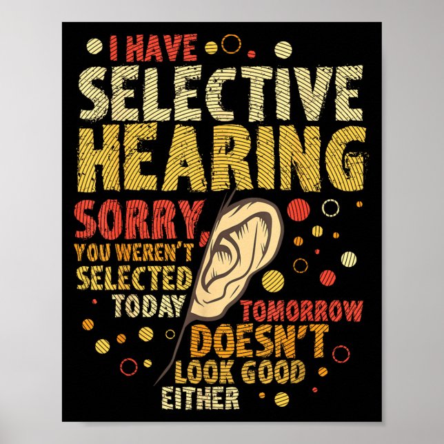 Poster Humor Sarcástico Divertido Com Dizer Que Tenho Sel (Frente)