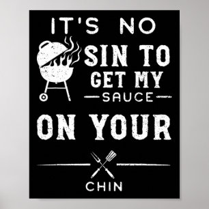Poster Humor Sujo Não É Pecado Pegar Meu Molho Em Y... Rb