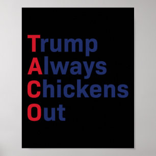 Poster Humor Taco Trump Sempre Fala Engraçado