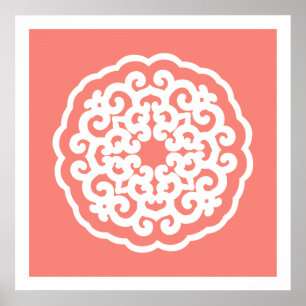 Póster Humores asiáticos Salmon Mandalla