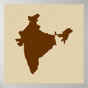 Poster Humores India da especiaria da noz-moscada