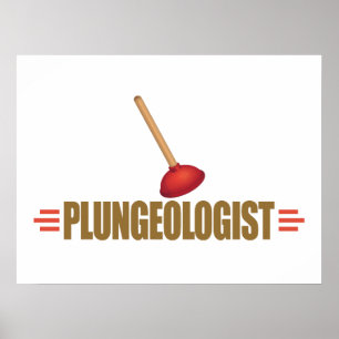 Póster Humorous Plumber