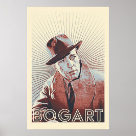 Poster Humphrey Bogart Vetor Trabalho de arte