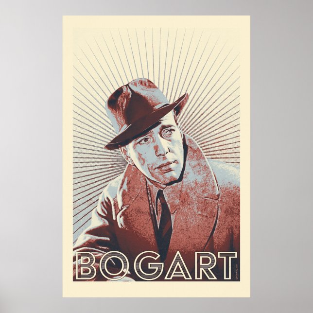 Poster Humphrey Bogart Vetor Trabalho de arte (Frente)