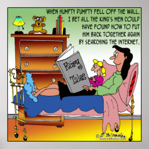 Póster Humpty Dumpty e a Internet