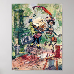 Poster Humpty Dumpty no país das maravilhas