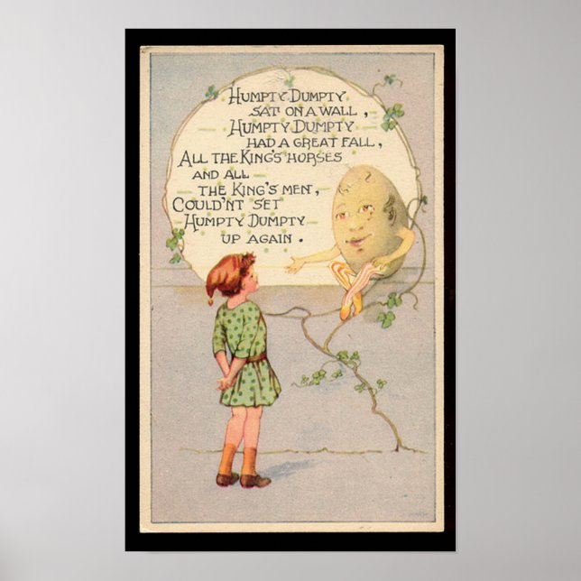 Poster Humpty Dumpty Nursery Rhyme (Frente)