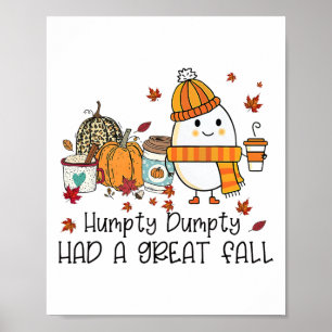 Poster Humpty Dumpty Teve Uma Queda De Excelente Engraçad