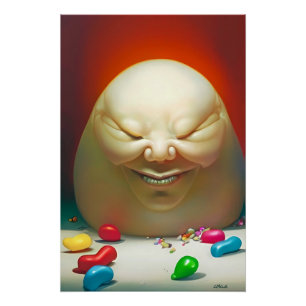 Póster Humpty Dumpty Tinha uma Grande Coleção de Feijões 