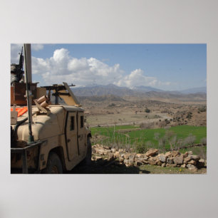 Póster Humvee em Afeganistão