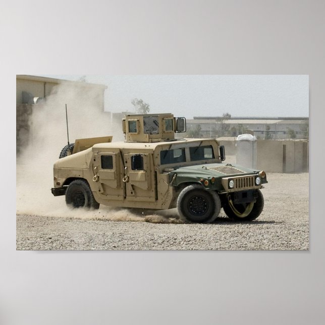 Poster Humvee no Iraque (Frente)