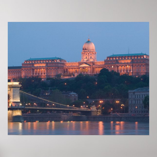Poster HUNGRIA, Budapeste: Ponte Szechenyi (Chain), (Frente)