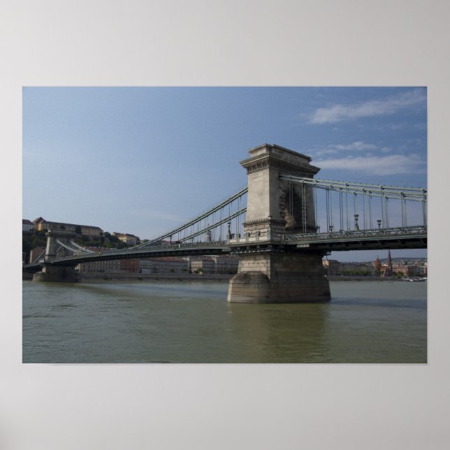 Póster Hungria, capital de Budapeste. Histórico 3 (Frente)