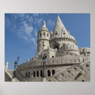 Póster Hungria, cidade capital Budapeste. Buda, Castelo 2