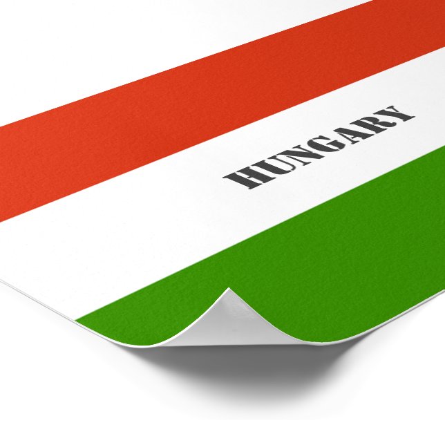 Poster Hungria Flag,Budapeste (Borda)