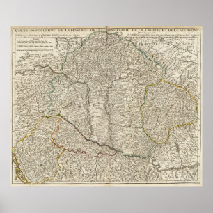 Póster Hungria, Romania, Europa