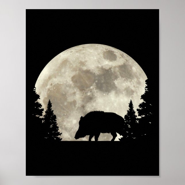 Poster Hunter Wild Boar Keiler Wildsau Hunter (Frente)