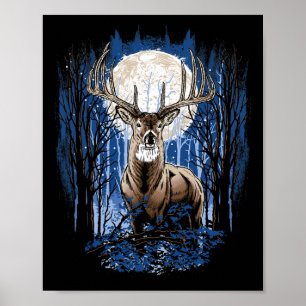 Poster Hunters Deer Hunting Big Whitetail Buck