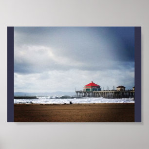 Poster Huntington Beach Pier, CA