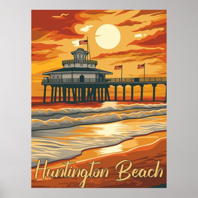 Poster Huntington Beach - Uma explosão do passado (Frente)