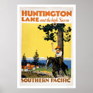 Póster Huntington Lake e Sierras