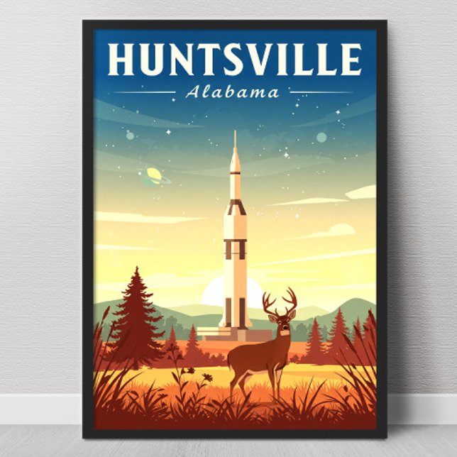 Poster Huntsville Alabama Antiga (Criador carregado)