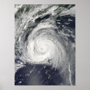 Poster Hurricane Bill off the East Coast