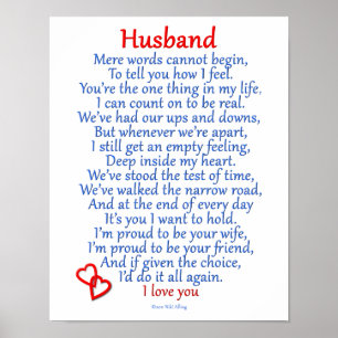 Póster Husband Love